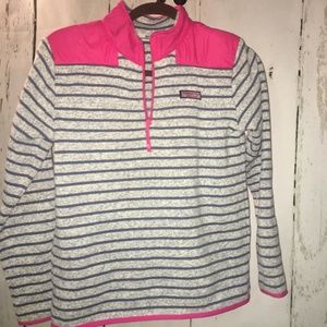 Vineyard Vines Girls Fleece Sweater Shep Shirt